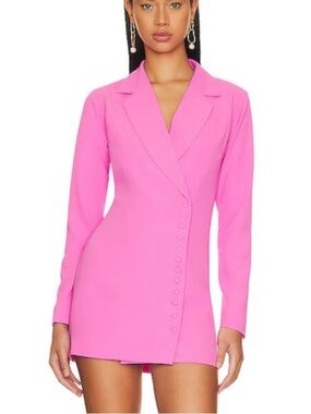 manuela ruched mini dress superdown Manuela Ruched Mini Dress in Hot Pink